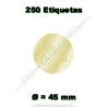 Rollo 500 Etiquetas "Felices Fiestas" Oro Relieve