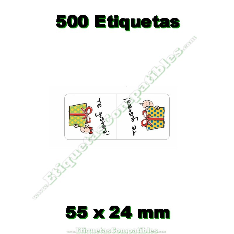 Rollo 500 Etiquetas "Te gustará" Hendido